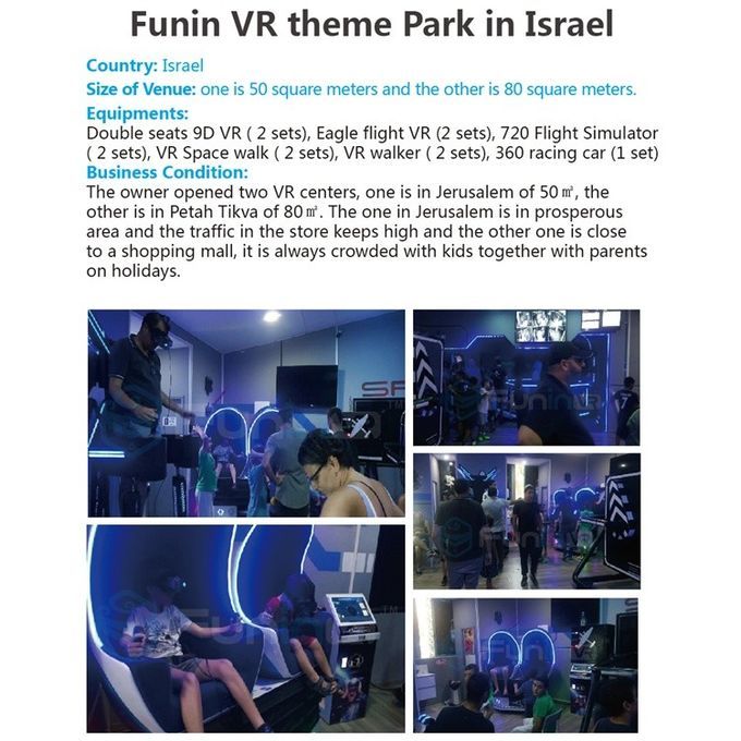 Движение составляет кино виртуальной реальности 9D игры имитатора 360 градусов VR