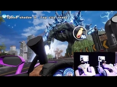 Стеклоткань 220V 9D VR участвуя в гонке машина аркады имитатора 400kg Vr виртуальной реальности Karting