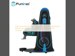 Опыт игрового опыта с 360-градусным вращением и джойстик-контролером в нашем симуляторе AC220V 9D VR