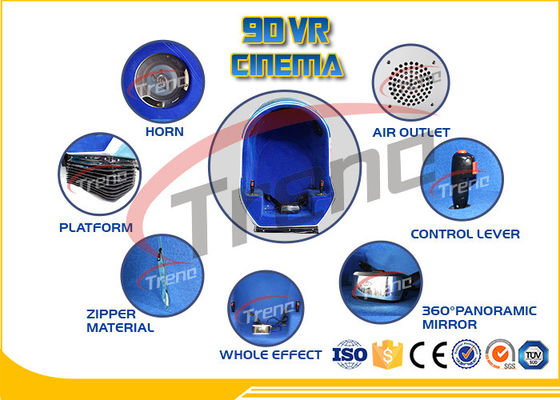 Черный мини динамический имитатор виртуальной реальности 9Д, 1080П ХД освобождает кино действия зрения 9Д