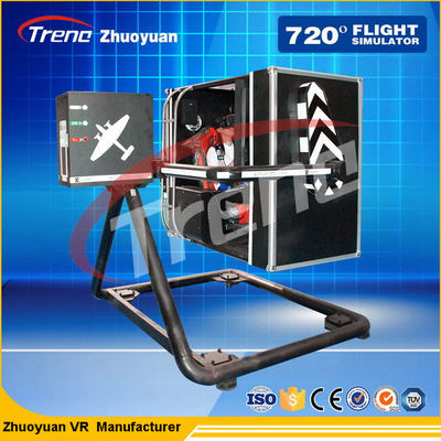 Игрок летного тренажера сражения ВР стрельбы одиночный с платформой 360 ° вращая