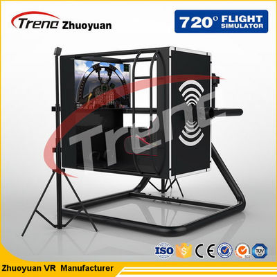 Игрок летного тренажера сражения ВР стрельбы одиночный с платформой 360 ° вращая