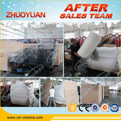 Оружие парка атракционов снимая оборудование кино 7Д с платформой 6 ДОФ электрической