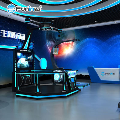 Многопользовательский игровой симулятор стрельбы 9D Walker с платформой 6DOF