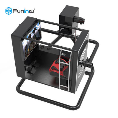 Оборудование парка атракционов черной арены летного тренажера виртуальной реальности на открытом воздухе