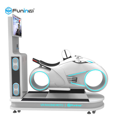 Мотоцикл участвуя в гонке 700КВ Вр вождения автомобиля белого имитатора виртуальной реальности цвета 9Д предназначенный для многих игроков