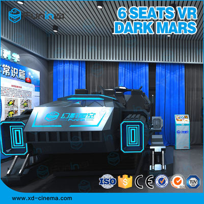 Игры 6 Вр усаживают возникновение имитатора ИСО9000 220В виртуальной реальности 9Д предназначенное для многих игроков черное