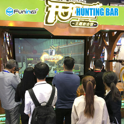 Кино виртуальной реальности 9Д ВР стрельбы желтого цвета + зеленого цвета для 4 игроков