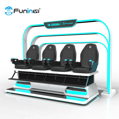 4 парк атракционов стула энергетической системы 9D VR мест едет