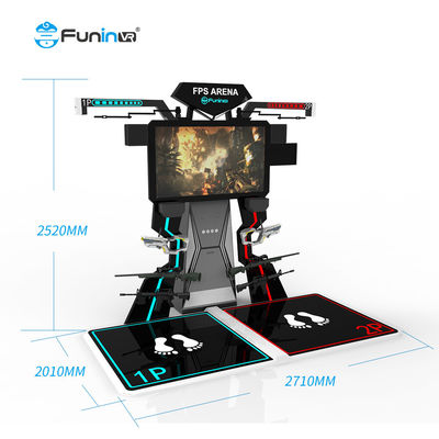 Игра стрельбы металлического листа VR FPS участвуя в гонке летный тренажер игрового автомата 9d