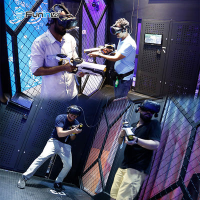 Парк VR+ едет электронная комната VR избежания видеоигр 9D VR предназначенная для многих игроков динамическая