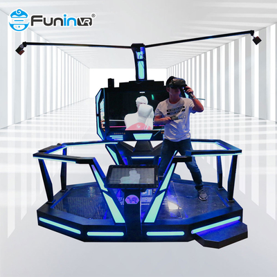 1 игровой автомат виртуальной реальности платформы 9D имитатора космоса игрока VR идя