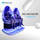 Голубой белый имитатор виртуальной реальности кино кабины езды мест 9Д ВР цвета 2 для парка атракционов детей
