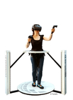 Беговая дорожка виртуальной реальности парка атракционов стреляя ходунком имитатора ВР ходока