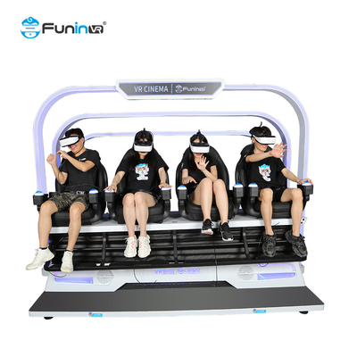 Имитатор 4 мест русских горок поставки кино виртуальной реальности мест vr 4 видеоигр 9d multi